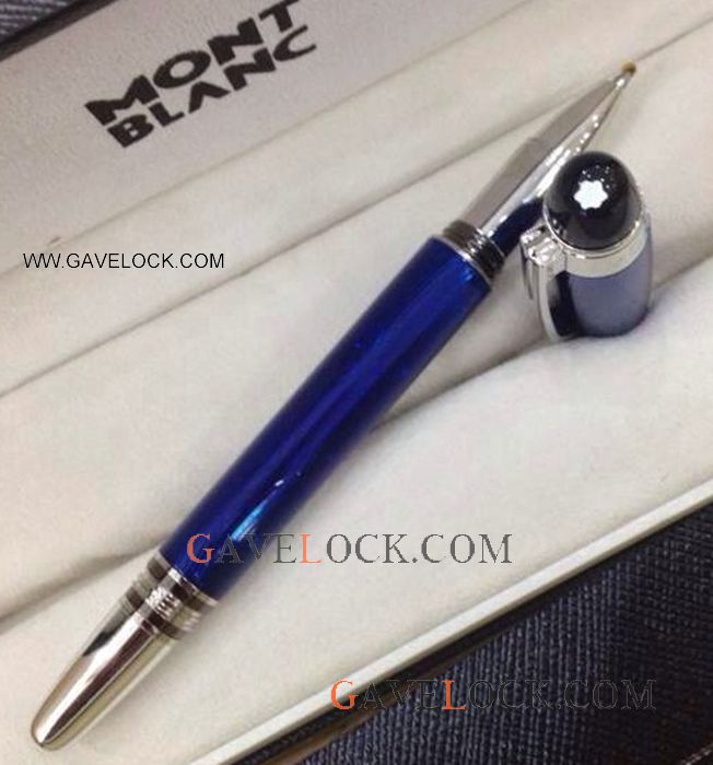 Mont Blanc Starwalker Pen Fake Blue Wave Rollerball Pen